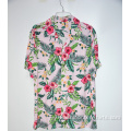 Quick-dry Digital Floral Print Hawaiian Poly Casual Shirts